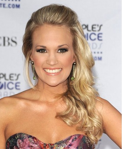 Carrie Underwood Side Part Hairstyles 2012 Popular Haircuts