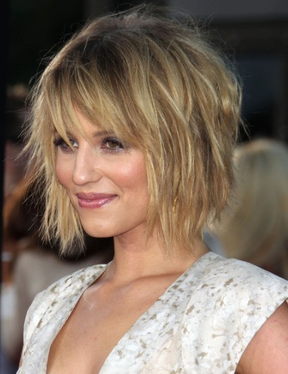 Dianna Agron Messy Bob Hairstyle | PoPular Haircuts