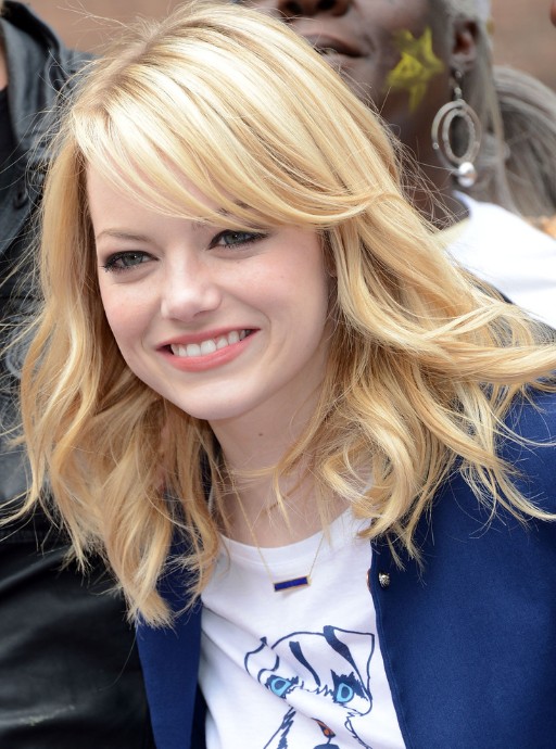 Emma Stone Medium Layered Hairstyles Popular Haircuts