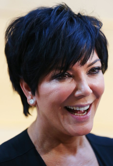 Kris Jenner Black Short Layered Hair Styles