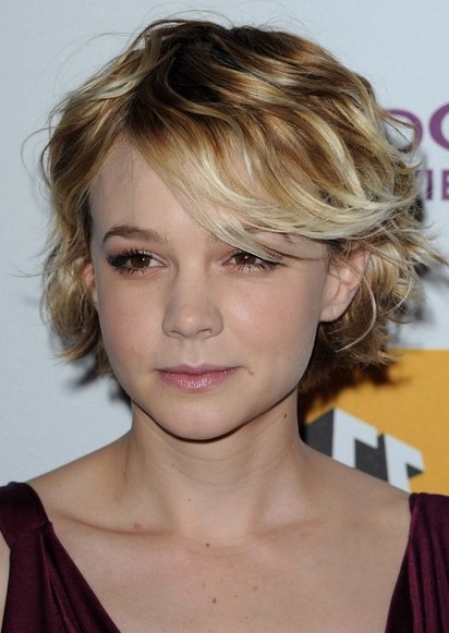 Carey Mulligan Short Hair Styles For Wavy Hair Popular