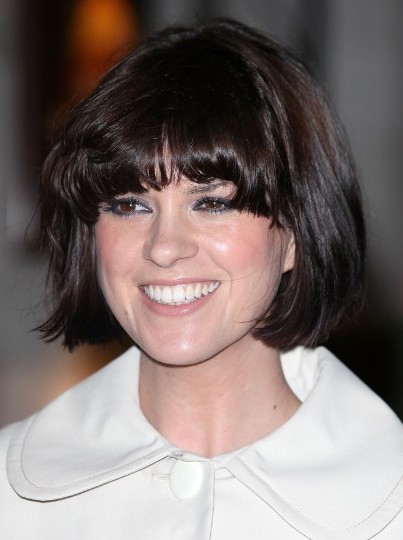 Blunt Bob Haircuts With Blunt Bangs Dawn Porter Short Hair