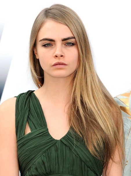Cara Delevingne, Straight Ombre Hair for Long Haircuts - PoPular Haircuts
