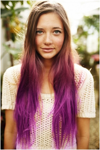 Picture of Ombre Long Straight Hair for Girls, Easy Hairstyles/Tumblr