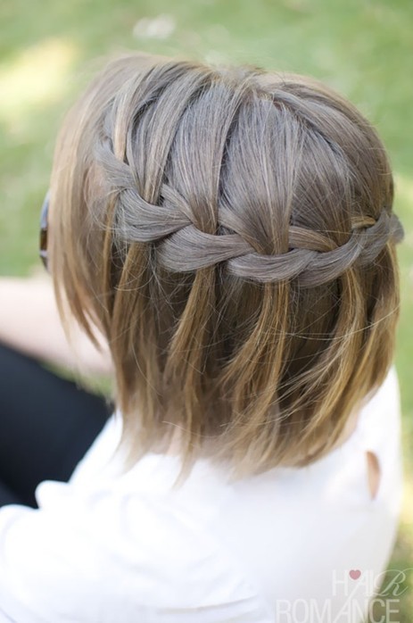 Picture of Hair Styles Romance, Waterfall Braid in Short Hair/Tumblr