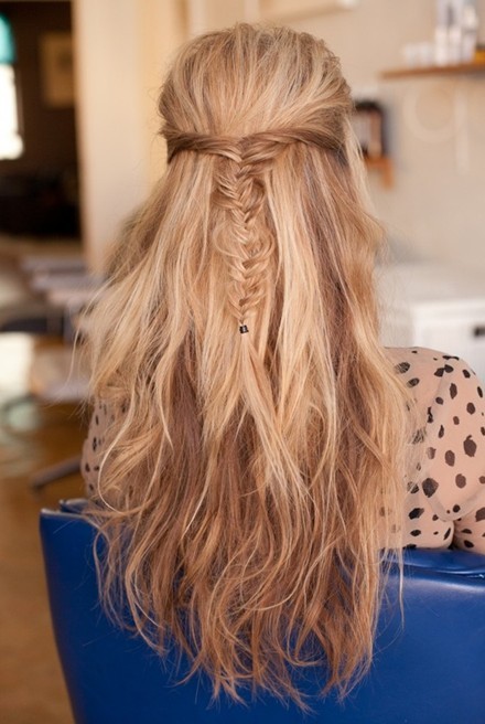 ... braid, Half-up, Half-down Hairstyles, Long Hair/ Stephanie Harrison