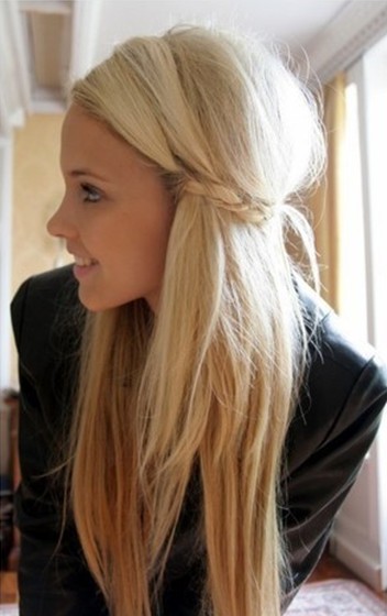 Cute Girls Hairstyles Bride With Straight Long Hair