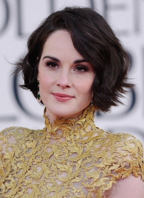 Picture of Michelle Dockery Hairstyle: Short Wavy Bob Haircuts/Tumblr