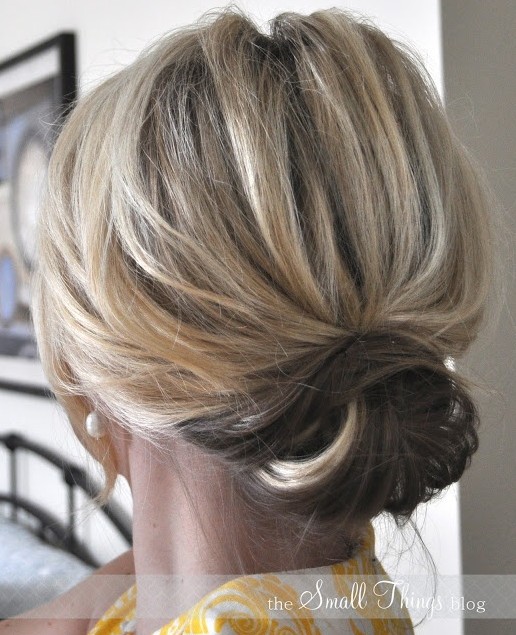 2014 Cute Easy Updo Bun For Medium Hair Popular Haircuts