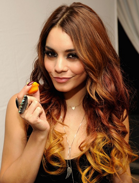 Vanessa Hudgens’ Long Hairstyles: Ombre Wavy Hair Style /Source ...