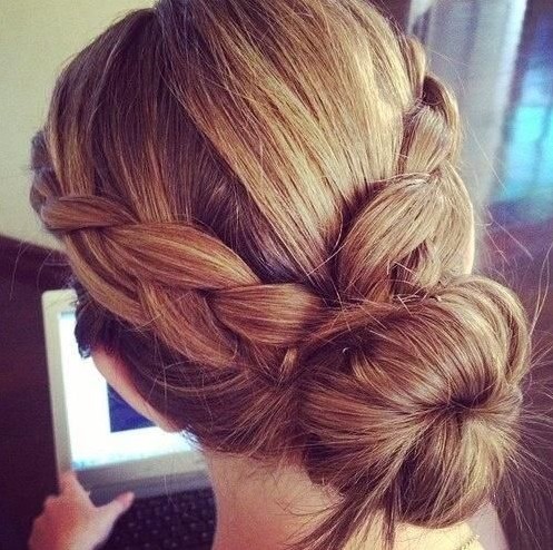 Easy Braided Bun Hairstyle  PoPular Haircuts