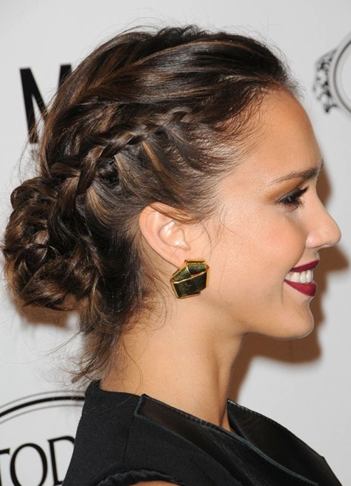 jessica alba up hair styles