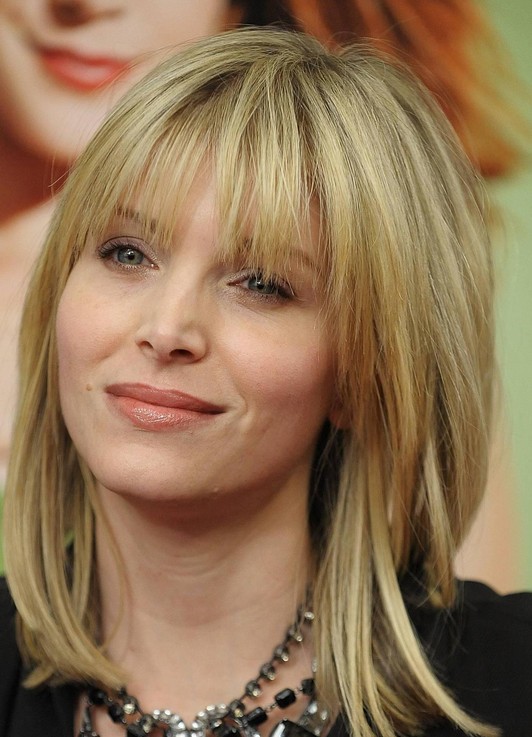 2014 Medium Hairstyles with Bangs for Fine Hair /Getty Images