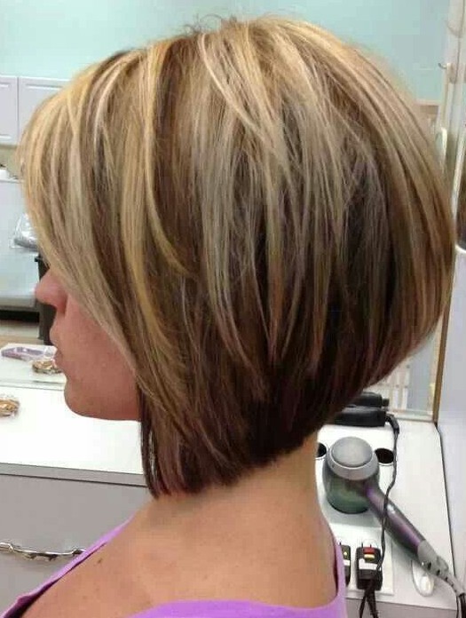 short hairstyles for round faces a line bob haircut source