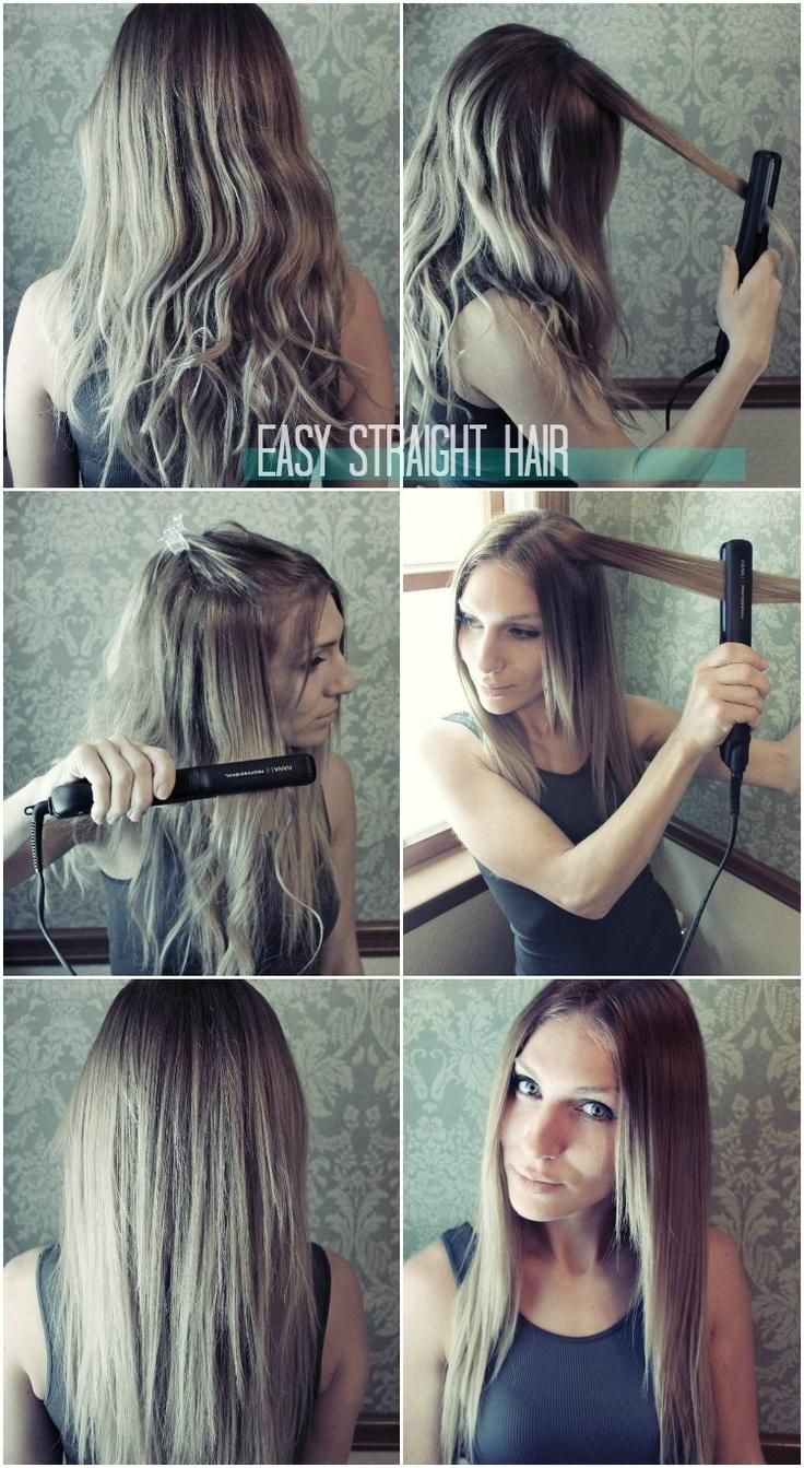 Easy Straight Hairstyles For Girls How To Straighten Hair