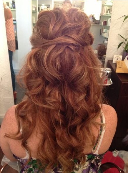 Long Curly Hairstyles 2014: Tied up hairstyles for long curly hair