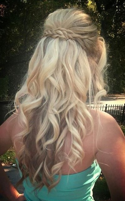 Hairstyles With Braids And Curls For Prom