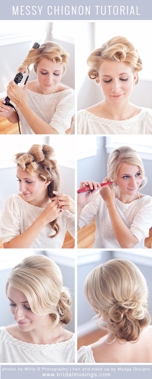 Messy Bun Hairstyle Tutorial: Updos for Prom - PoPular ...