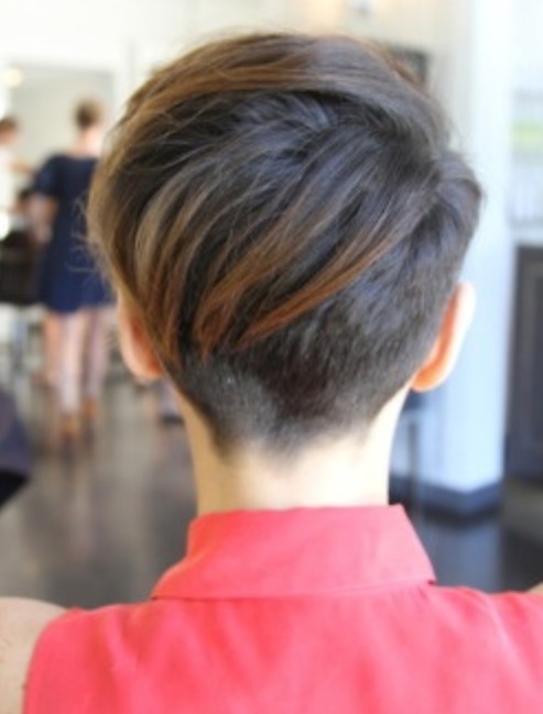 Chic Pixie Haircuts: Back View of Short Hair / Via