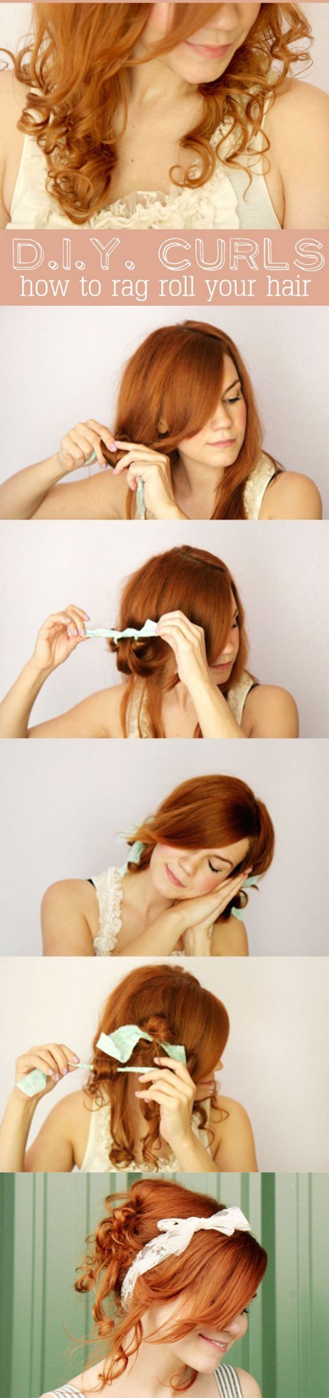 Cute Holiday Hairstyles: How to Rag Roll your Hair