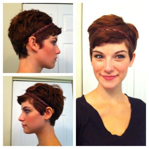 Cute Pixie Hairstyles for Oval Faces / Via