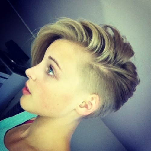 Short Hair One Side Shaved Short Hairstyles