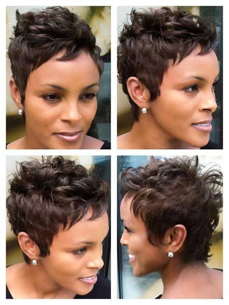 Pixie Haircut for African American Women / Via
