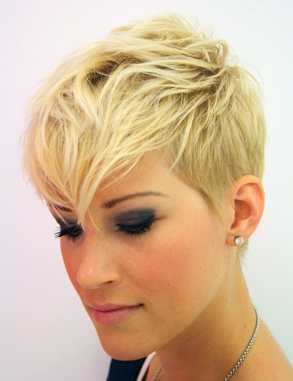 Short Hairstyles Shaved Side Short Pixie Haircuts