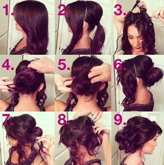 Messy Updo Hairstyles For Long Hair Step By Step