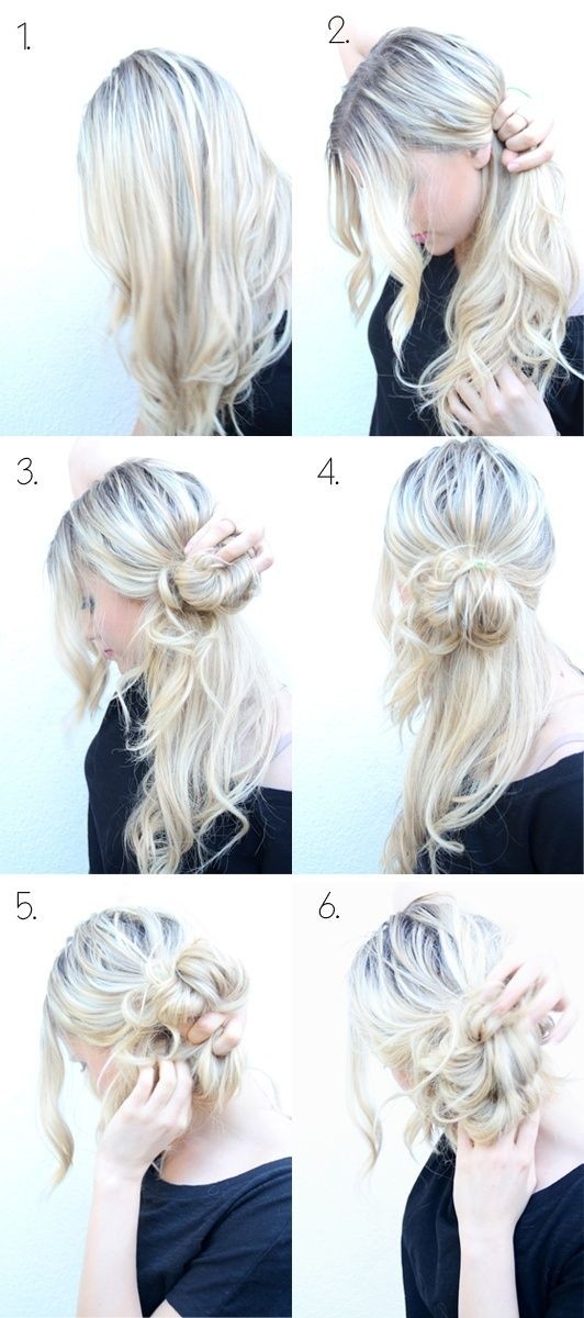 10 Super Easy Updo Hairstyles Tutorials Popular Haircuts