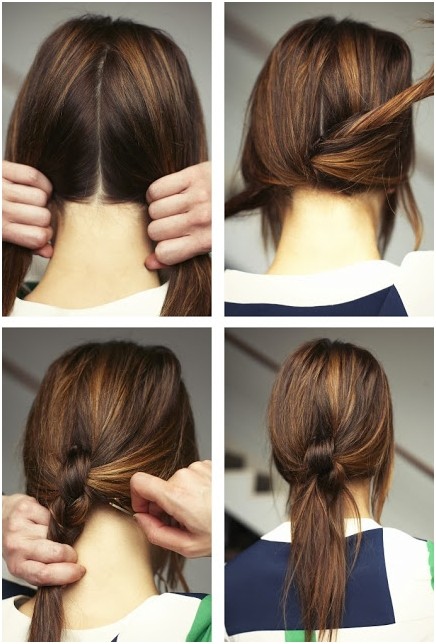 Cute And Easy Ponytails Hairstyles for Women and Girls / Via