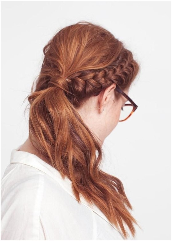 Cute Ponytail Hairstyles with Braid