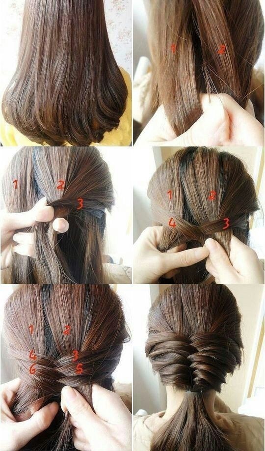 Easy Hairstyles Medium Hair Step By Step