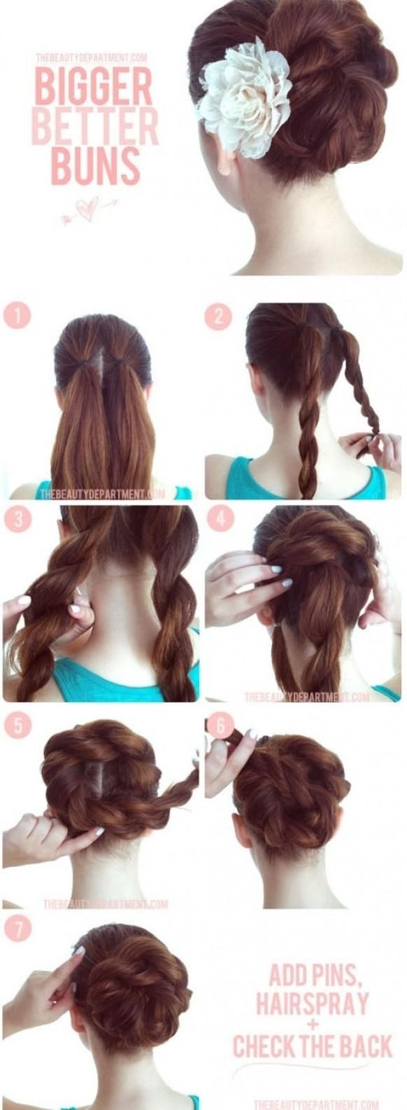 15 Braided Bun Updos Ideas Popular Haircuts