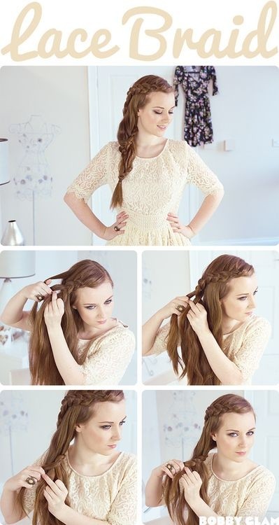 How To Do Side Braided Hairstyles: Step By Step For Long Hair / Via