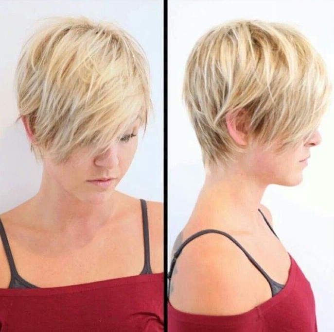 Messy Long Pixie Haircuts for Fine Hair / Via