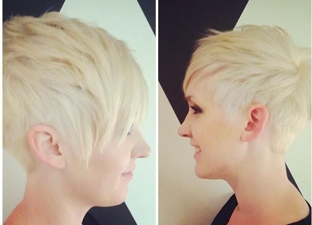 Shaved Pixie Haircut: Side View / Via