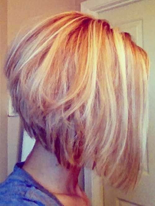 Stacked Bob Hairstyles for Fine Hair: Ombre Short Hair / Via