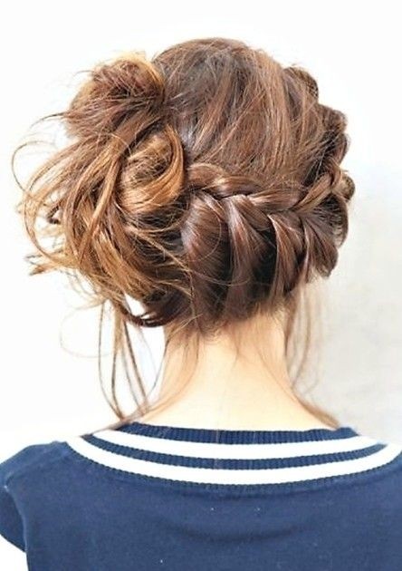 Side Braided Updo Hairstyle Easy Summer Hair Styles Popular