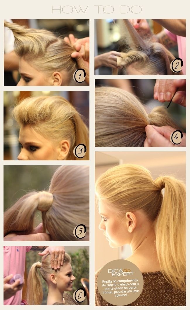 How To Do: Easy Ponytail Hairstyles for Straight Long Hair / Via