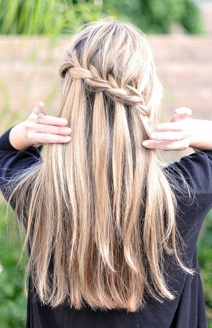 11 Waterfall French Braid Hairstyles Long Hair Ideas Popular