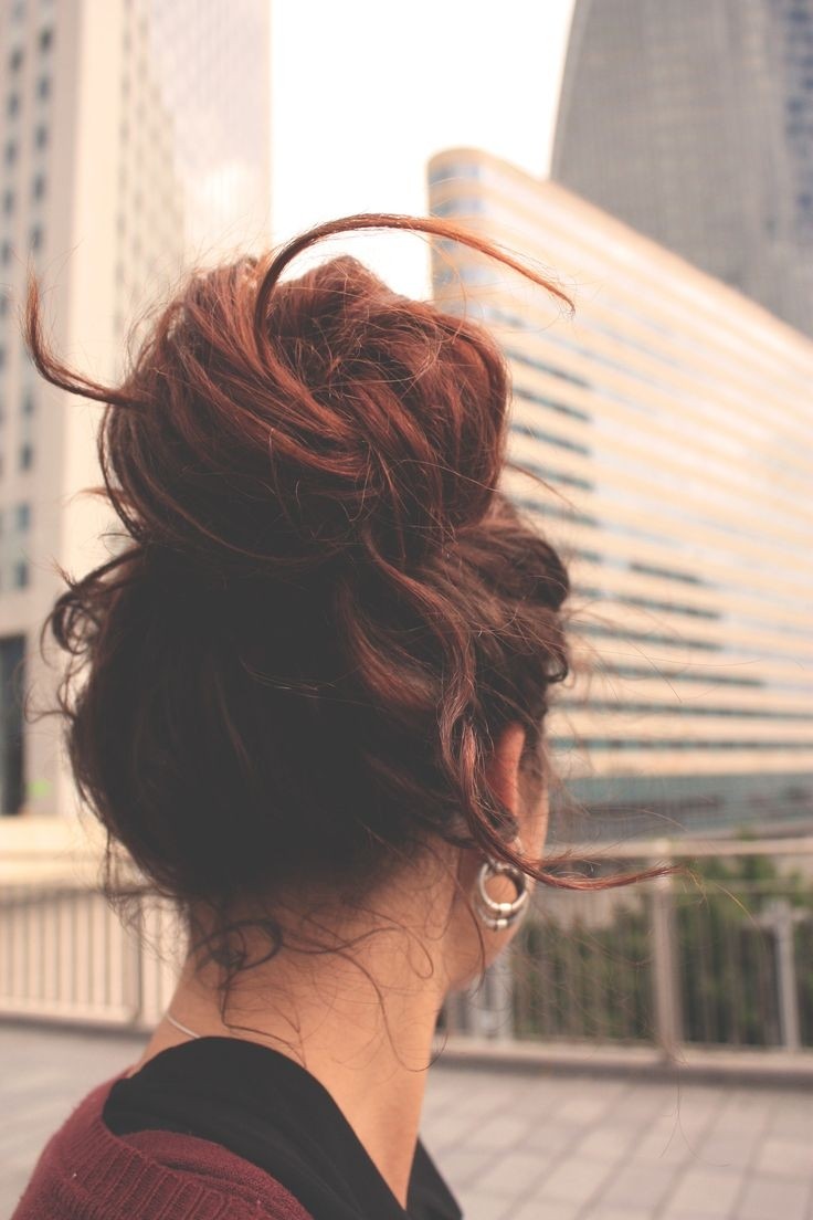 Cute Messy Bun Updos Popular Haircuts