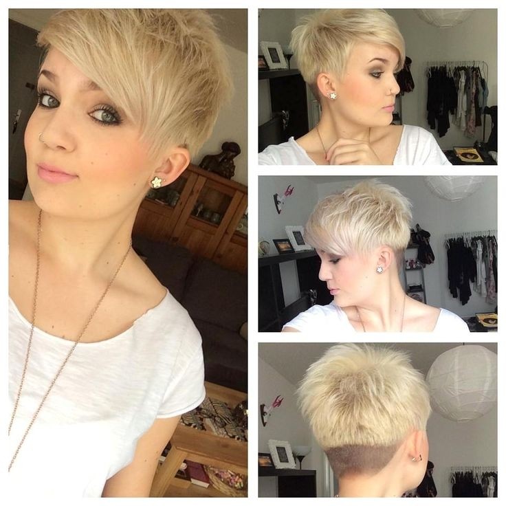Short Spikey Hairstyles With Side Bangs Cute Pixie Haircut