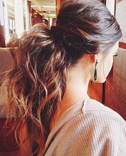 Easy Ponytail: Everyday Hairstyles for Long Hair / Via