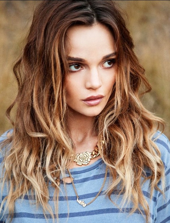 Best Long Hairstyles for 2015: Ombre Wavy Hair / Via