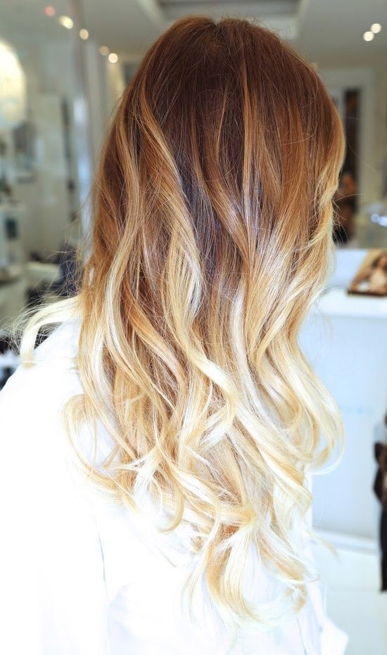 Blonde Ombre Hair for Long Hair - Long Wavy Hairstyles 2015
