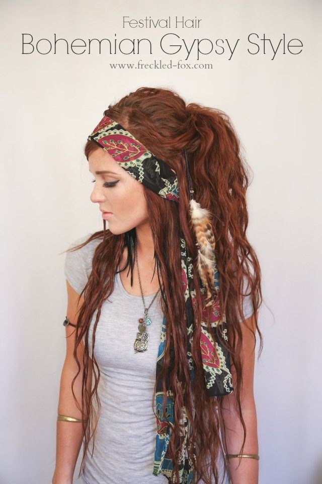 Bohemian Gypsy Style for Long Hair - Best Long Hairstyles 2015