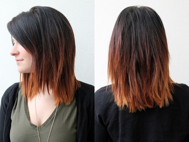 Dark to Brown Ombre Hair for Shoulder Length Hair / Tumblr