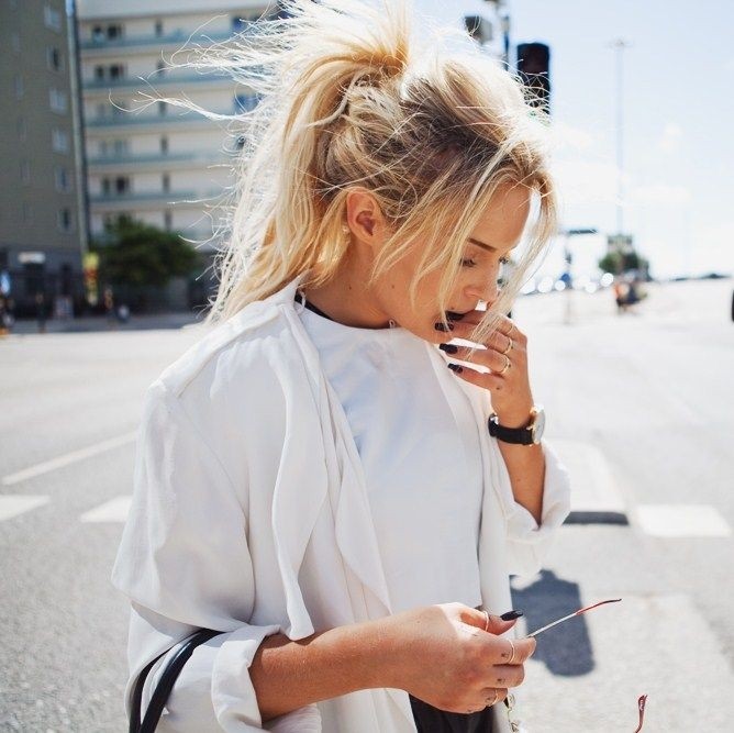 Messy Ponytail Hairstyle