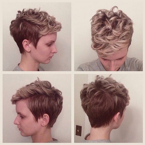 Pixie Haircut with Curly Hair: Short Hairstyles for 2015 / Via